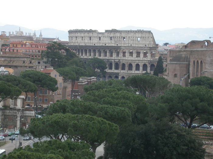 Victor Emmanuel II Monument Vittoriano Rome Italy Colosseum