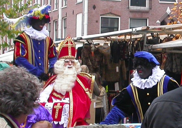 Sinterklaas and Zwarte Pieten in Albert Cuypstraat