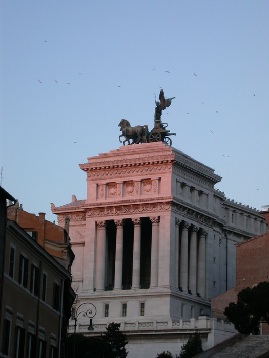 Rome, Victor Emmanuel II Monument, sunset