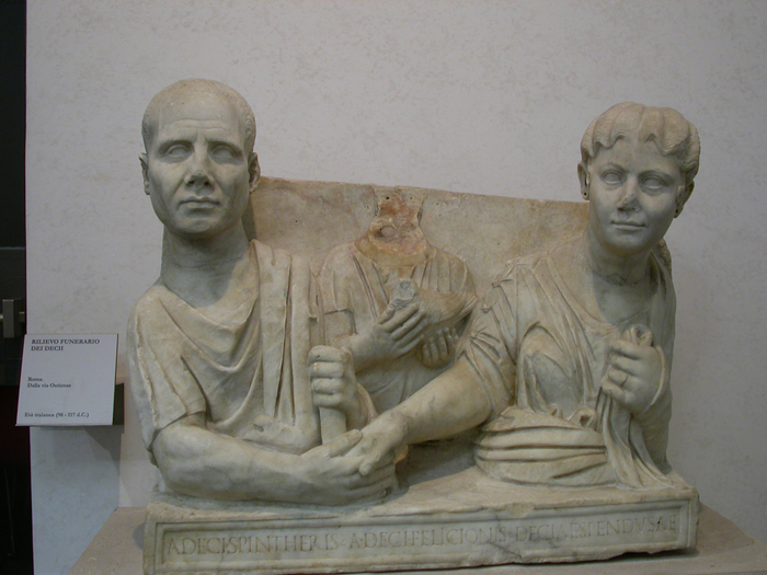 Terme di Diocleziano, funerary couple