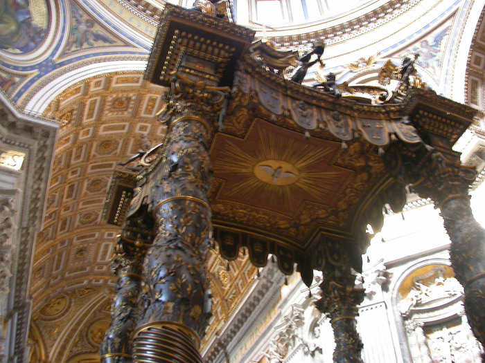 Vatican, inside of Bernini's Canopy