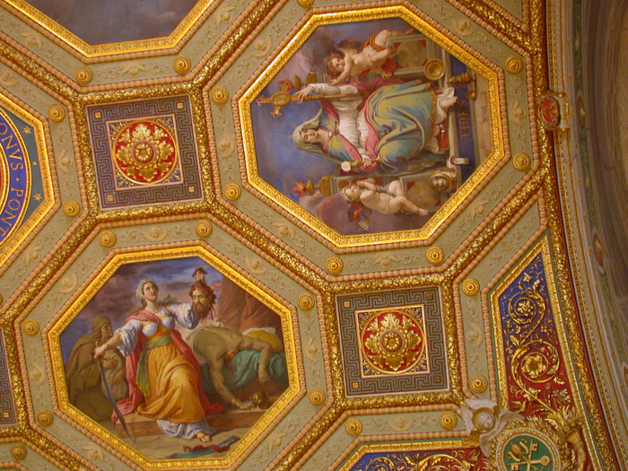 Vatican, celing panel painting