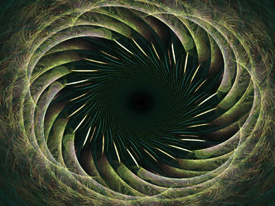 green dandilion fractal