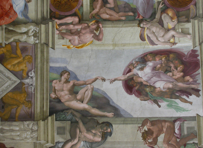 Vatican, Sistine chapel, Michaelangelo, God and Adam