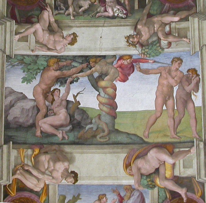 Vatican, Sistine chapel, Michaelangelo, Garden of Eden