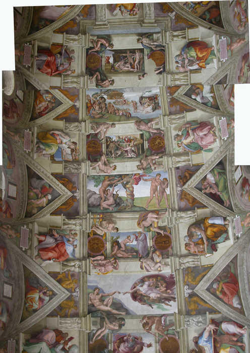 Vatican, Michaelangelo, Sistine chapel, entire celing
